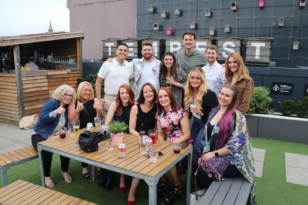 Above: Good Logistics employees enjoying the evening at the Tempest.